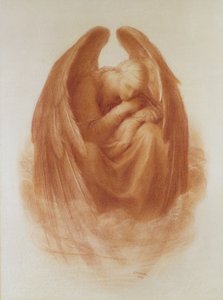 死の戴冠イノセンス、1890 作： George Frederick Watts